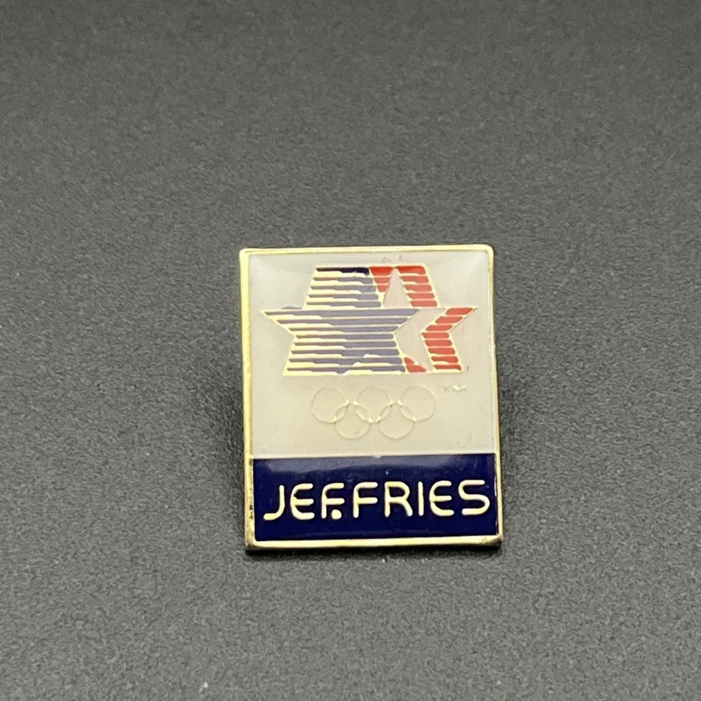 1984 Los Angeles Olympics Summer Games Jeffries Sponsor Lapel‎ Hat Pin